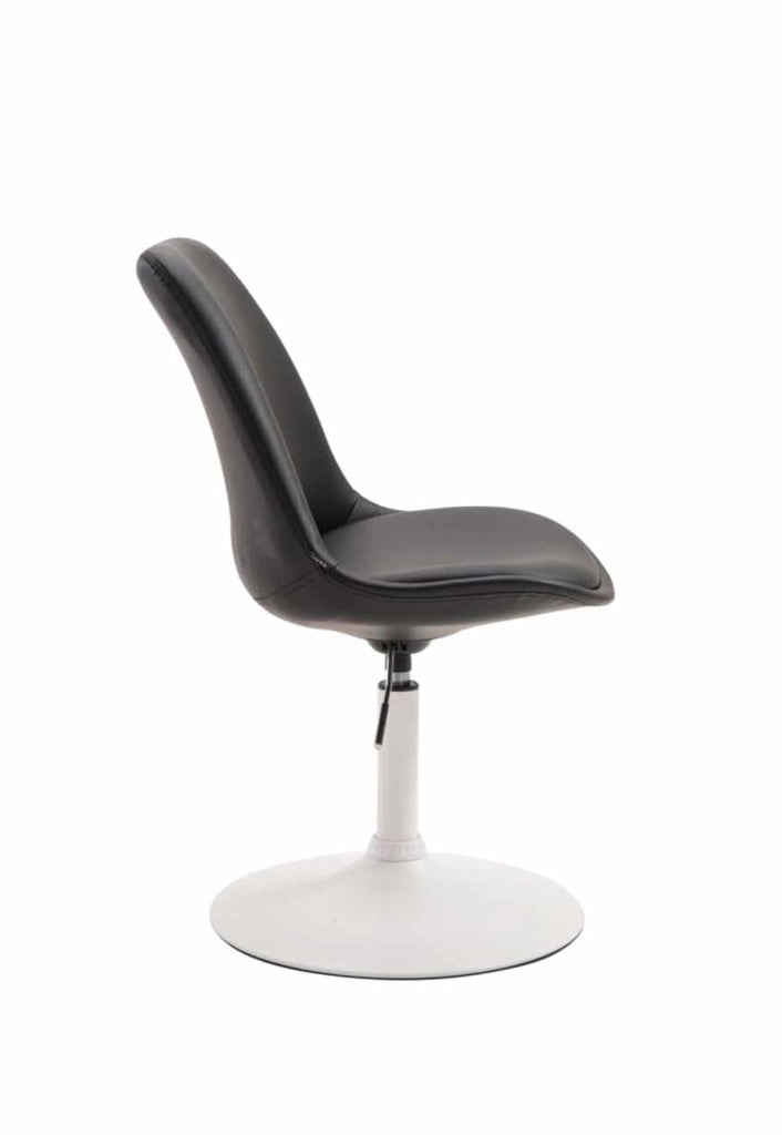 Set di 4 sedie da pranzo Maverick in ecopelle nero,bianco