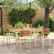 Set da Pranzo per Giardino 5 pcs Legno di Acacia Massello 3334775
