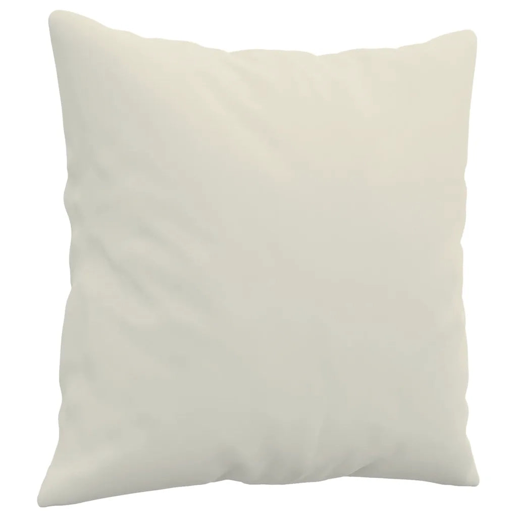 Cuscini Decorativi 2 pz Crema 40x40 cm in Velluto