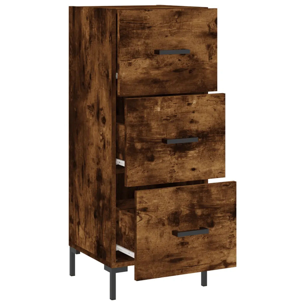 Credenza-Buffet-Armadio da cucina Rovere Fumo 34,5x34x90 cm in Legno Multistrato 930220