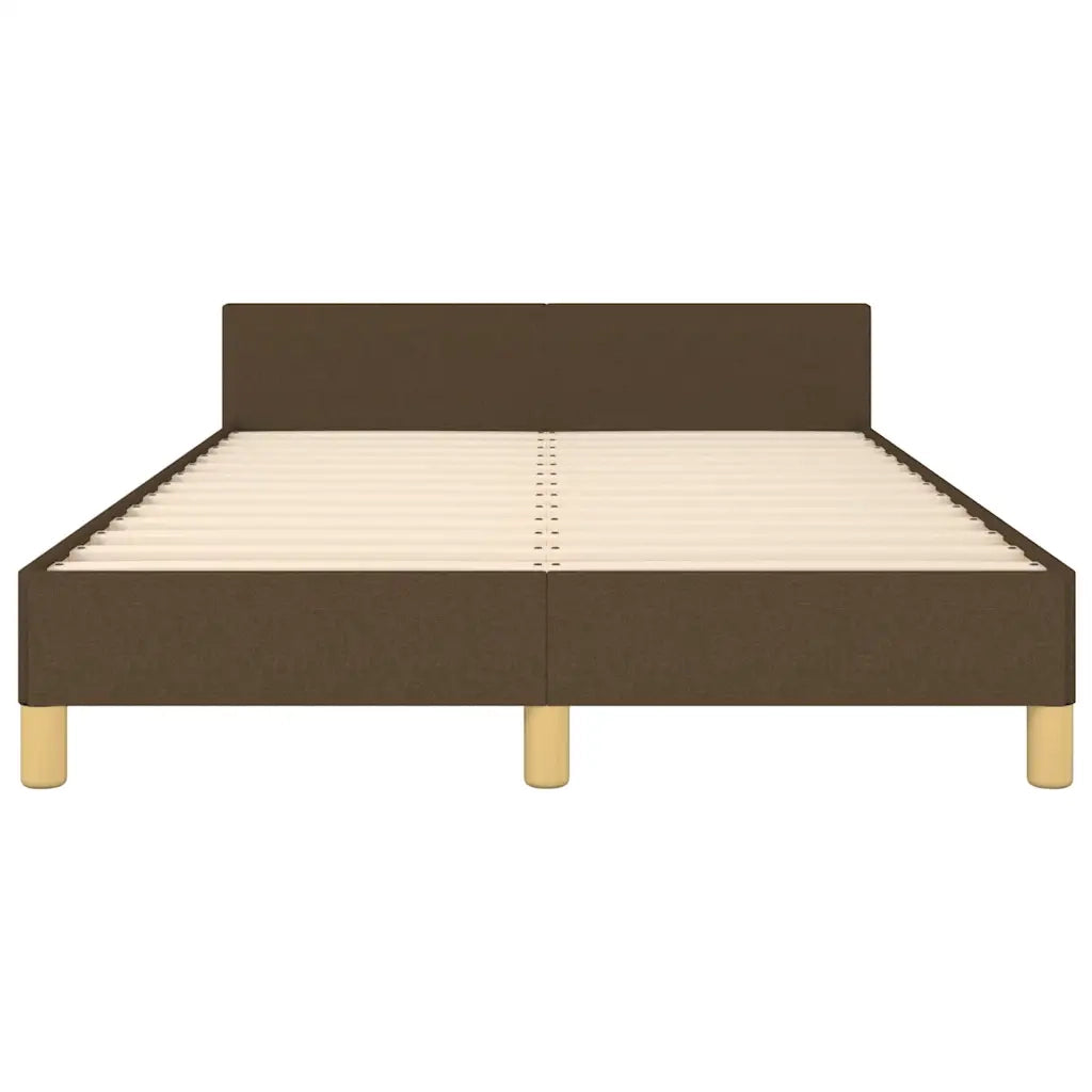 Giroletto senza Materasso Marrone Scuro 80x200 cm in Tessuto 3270523