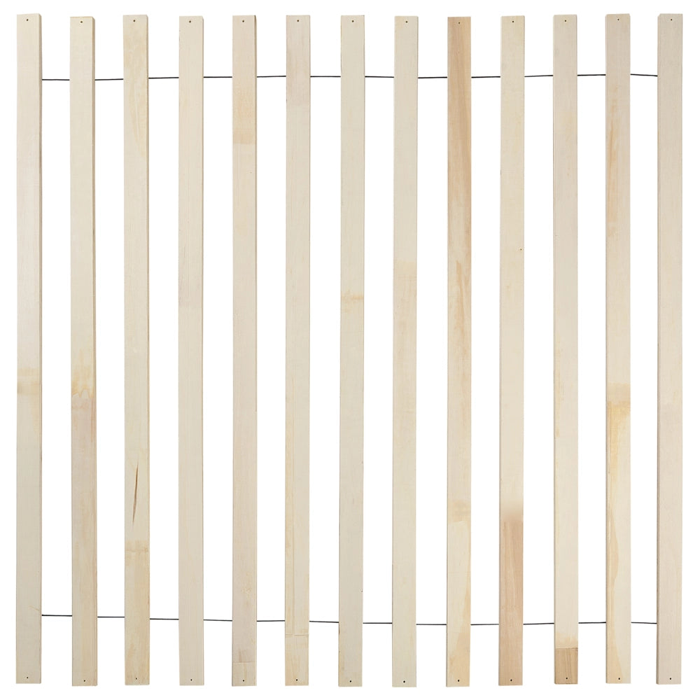 Letto in frassino marrone 180 x 200 cm con rete a doghe senza testata LED stile rustico minimalista