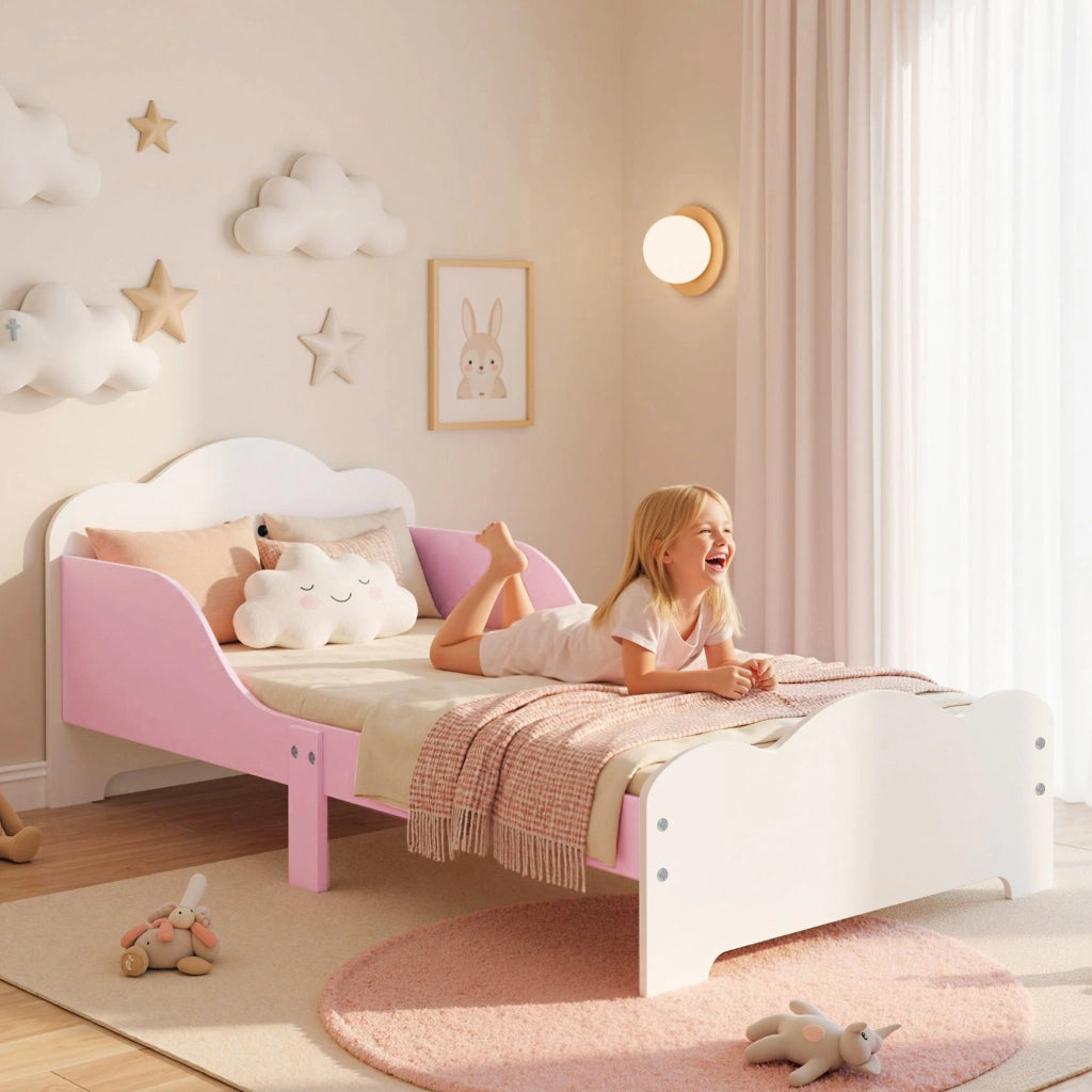 Letto singolo per bambini ¨C zephmum ¨C rosa 140x70 cm