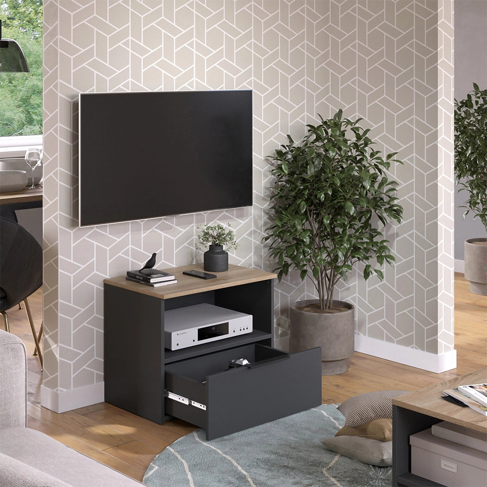 Vicco Mobile tv Antracite/Sonoma 60 x 50 cm con cassetto