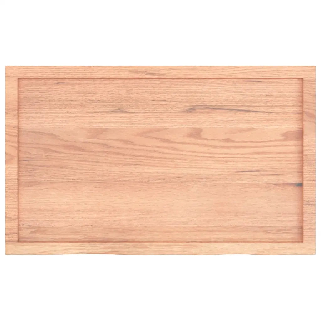 Ripiano Muro Marrone 100x60x(2-4) cm Massello Rovere Trattato 363690
