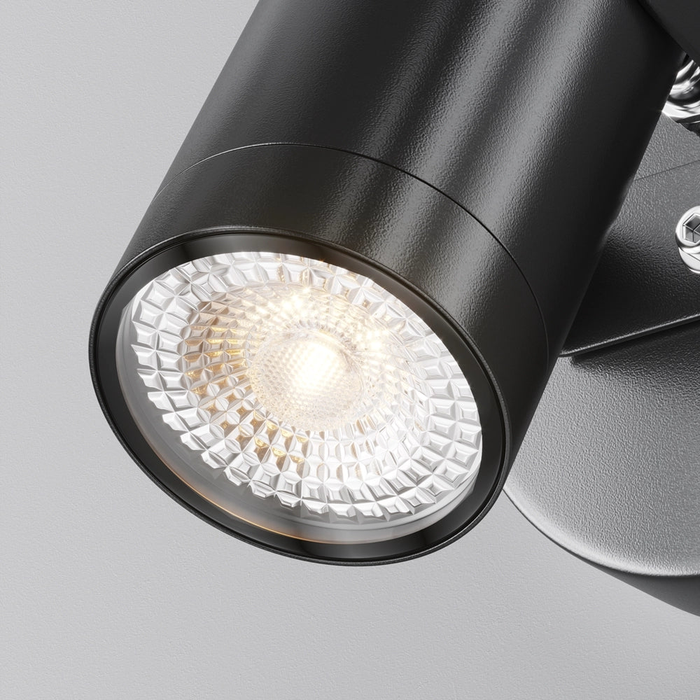 Applique esterna Maytoni Scope nera GU10 IP65 O025WL-01B