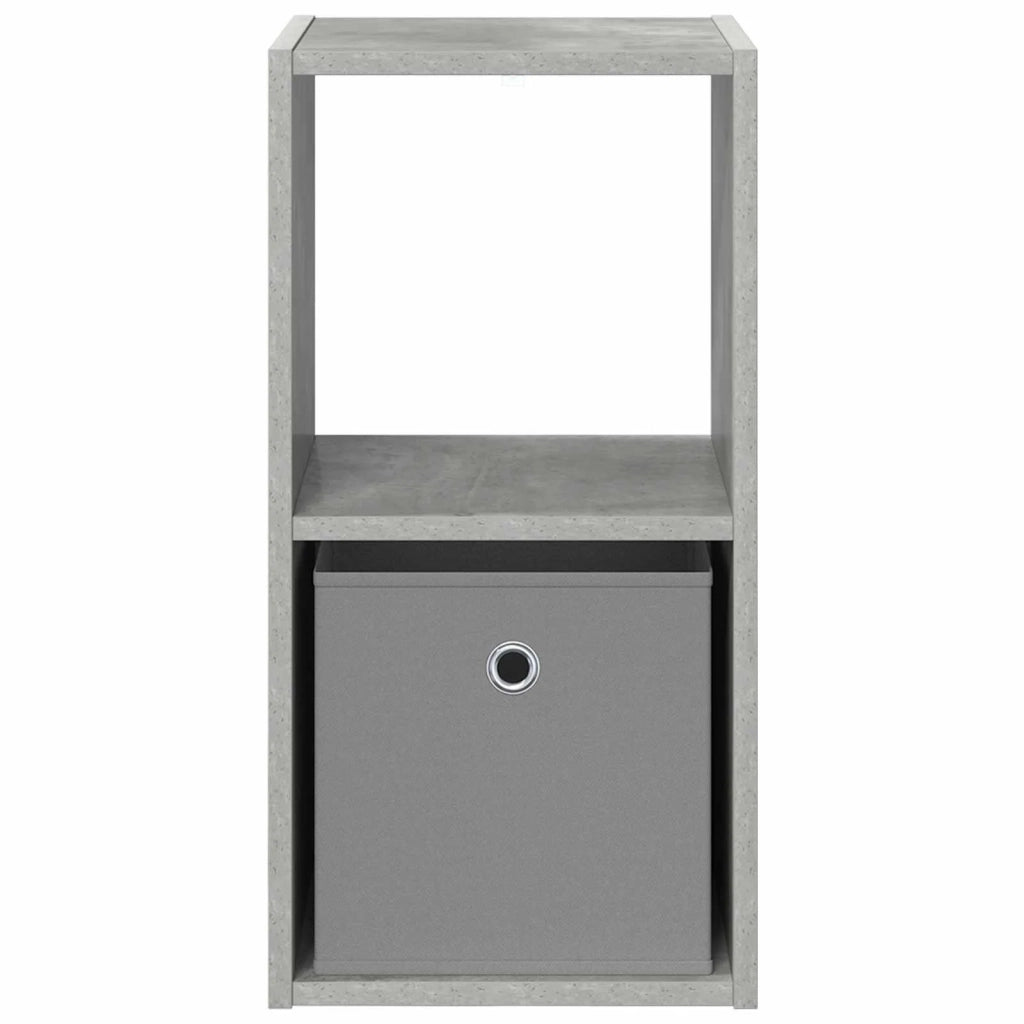 Comodino | Armadio da Notte | Mobiletto da notte Grigio cemento 30,5 x 27 x 59,5 cm Legno multistrato