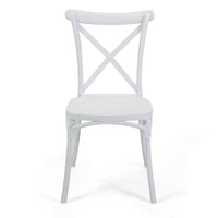 Sedia 47x51xh90 cm in Plastica Cross Bianco