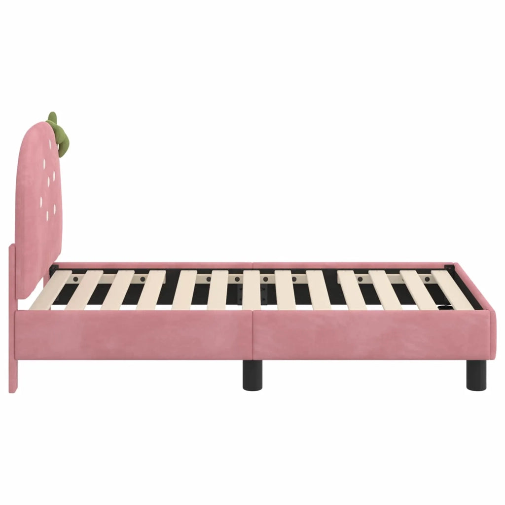 Struttura letto per bambini con testata-Giroletto per bambini Rosa 70 x 140 cm 223299