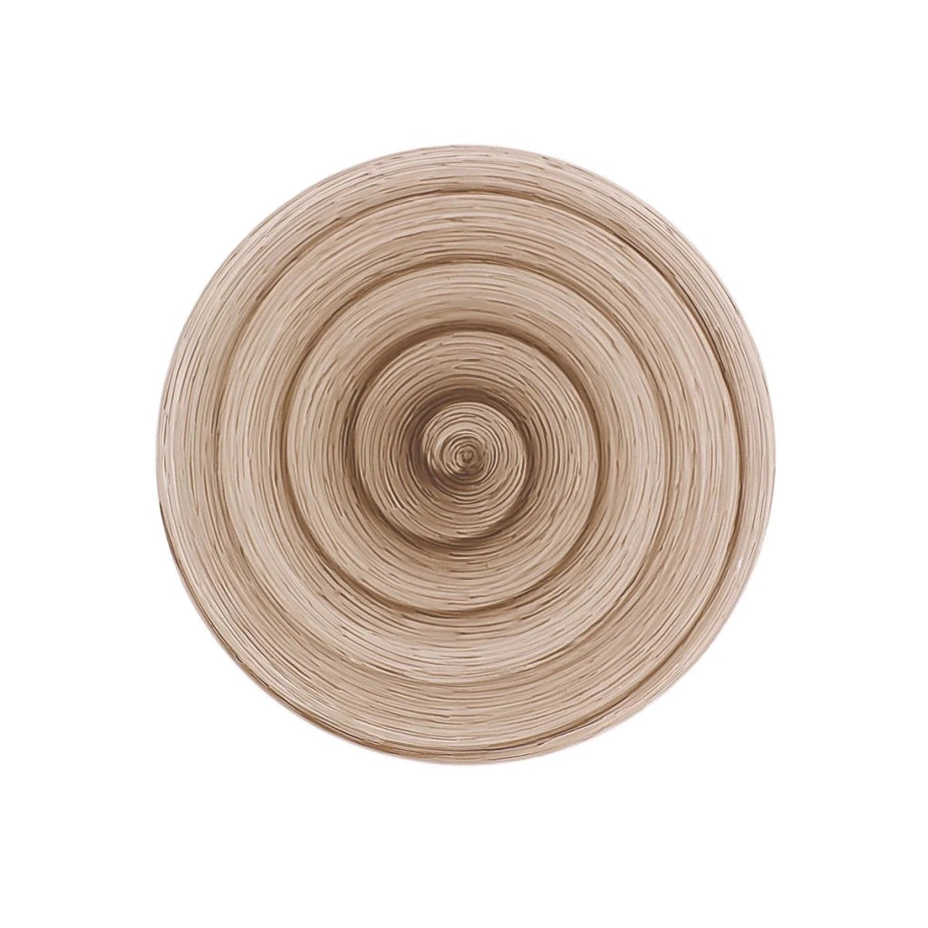 Piatto piano grey Memento Table in ceramica dipinta a mano Ø 27,5 cm