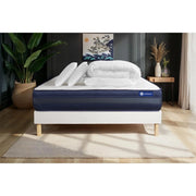 Pacchetto letto completo - Materasso 160x200cm + Box spring con doghe (kit) + 2 cuscini + Piumino - Actilatex Tech