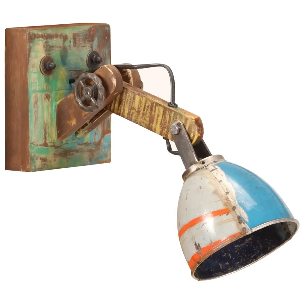 Lampada da Parete in Stile Industriale Rotonda Multicolore E27 344407