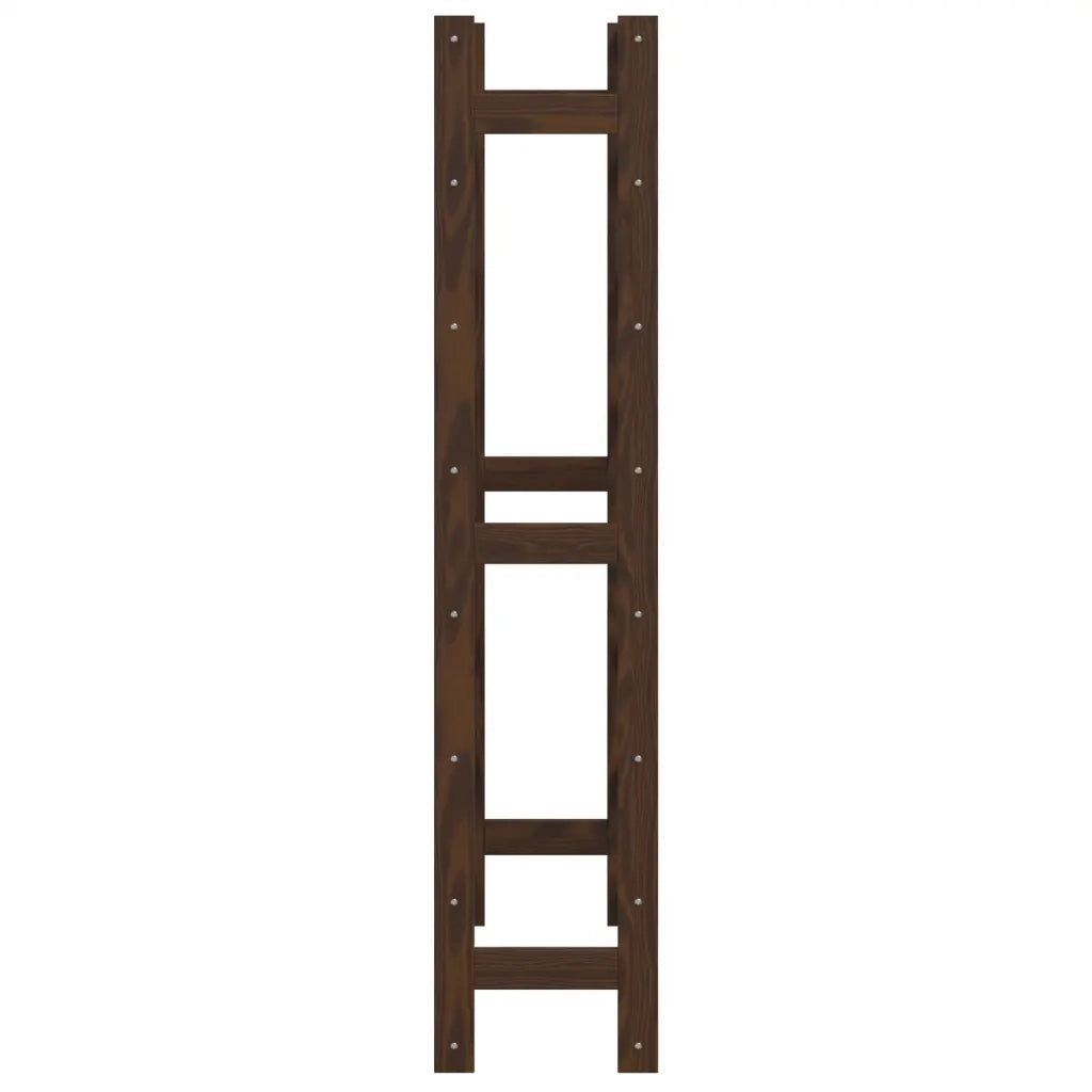 Portabottiglie per 56 Bottiglie Marrone Legno Massello di Pino 373393