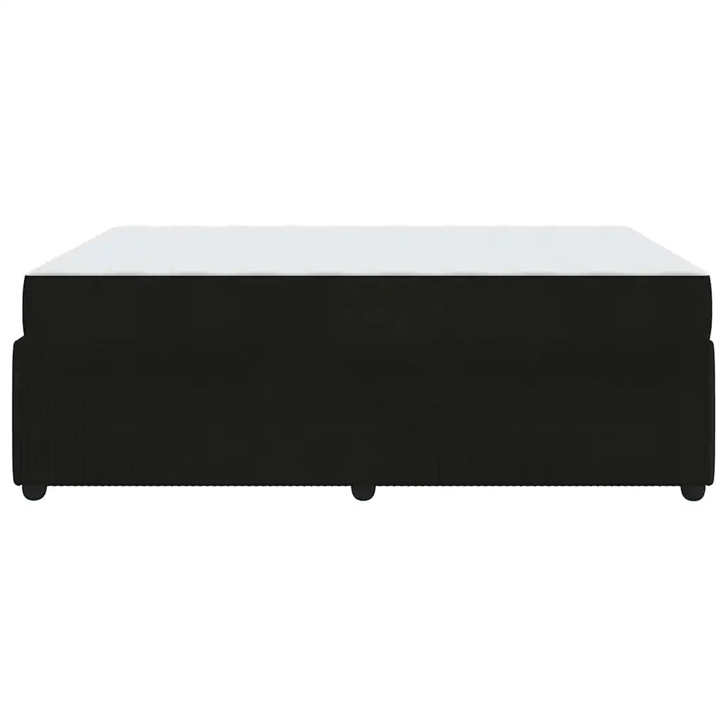 Struttura del letto con materasso Nero 140 x 200 cm Tessuto