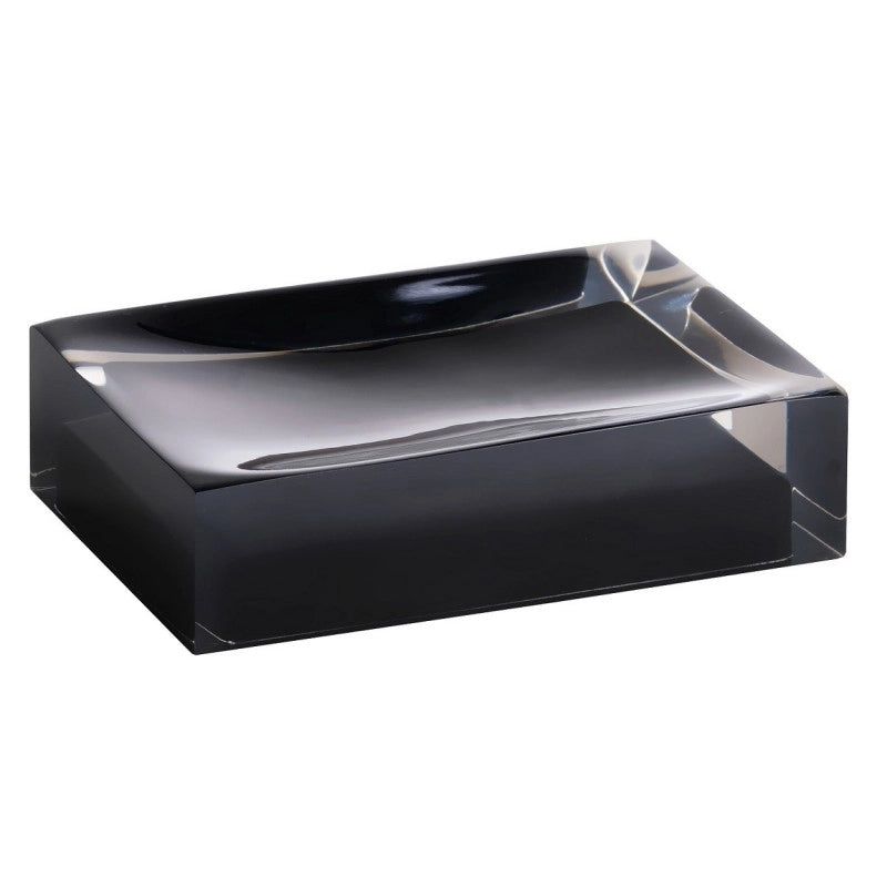 Set di 4 accessori da bagno freestanding VISTA in resina nera
