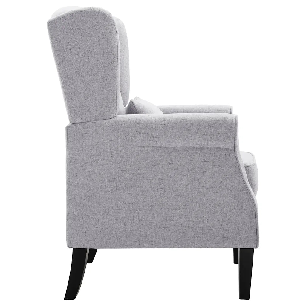 Poltrona Grigio Chiaro in Tessuto 248615