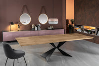 Tavolo Allungabile 200/300x100x76 cm in Rovere Impiallacciato Stark Naturale