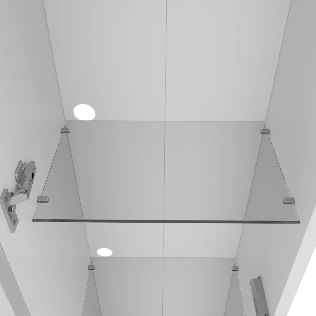 Vetrina multifunzionale bianca con 4 livelli e illuminazione LED