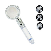 Trade Shop - Soffione Doccia Multigetto Rotondo Doccetta 8x25cm Massaggio Anticalcare 52999 -