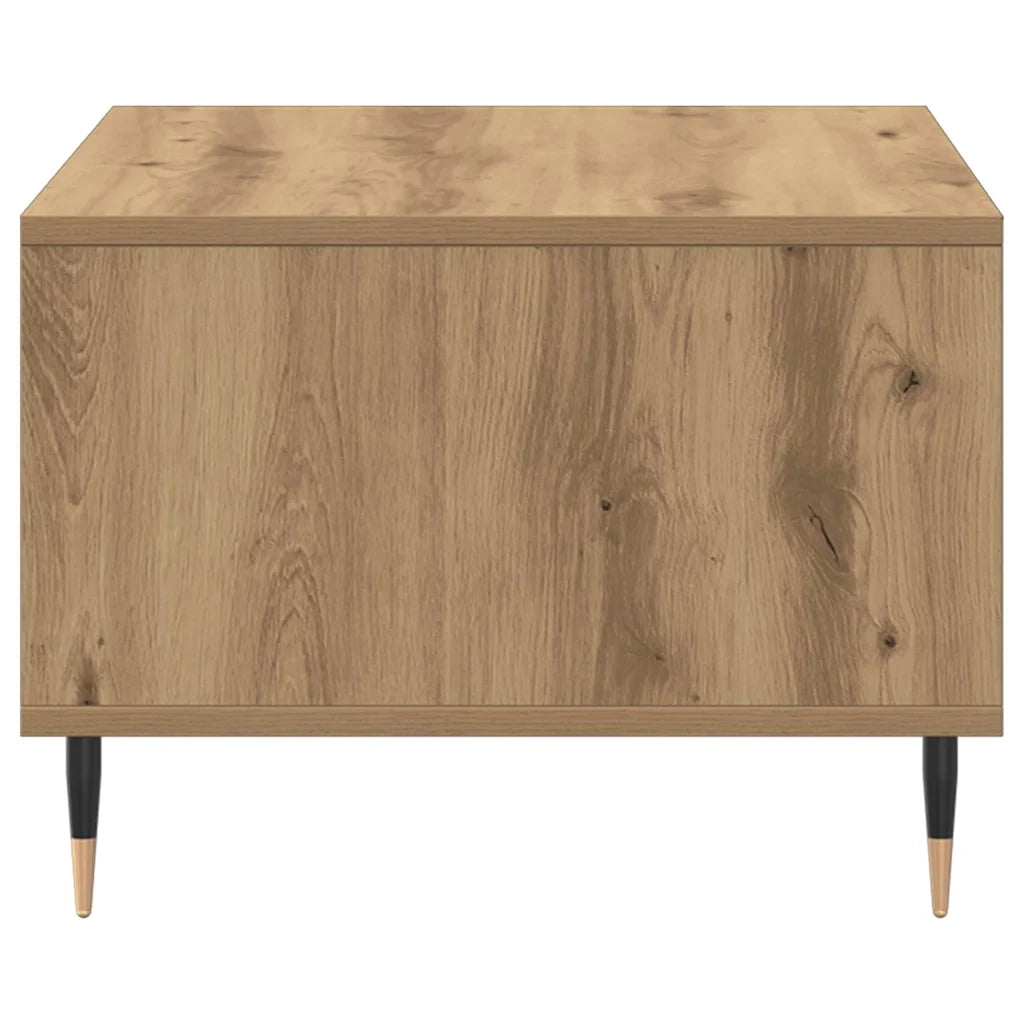 vidaXL Tavolino da Salotto Rovere Artigianale 60x50x36,5cm Multistrato