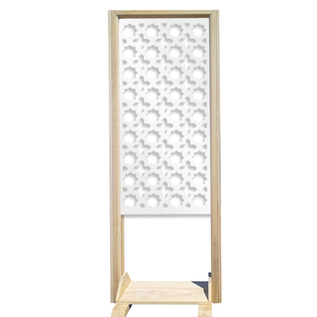 CROSS - Separè - Paravento modulabile - 70x190cm - in Legno e PVC Colore: bianco