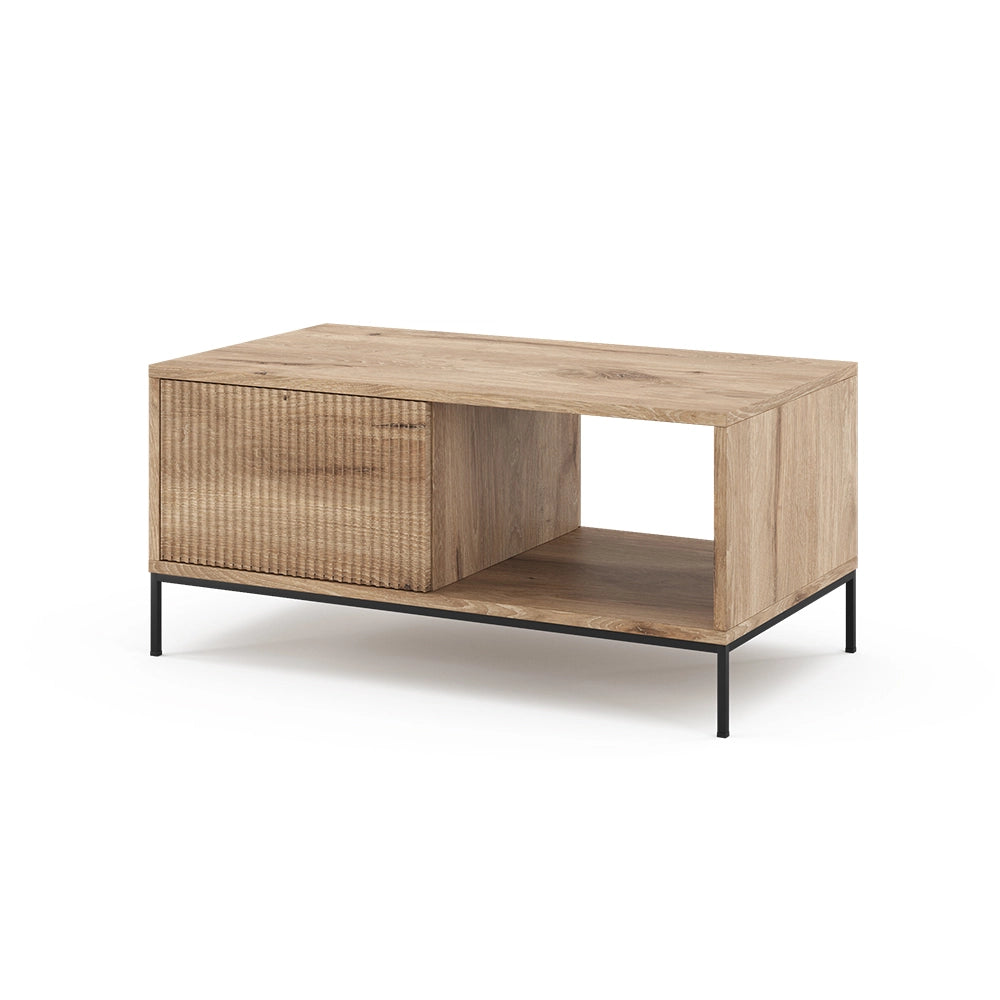 Vicco Tavolino Quercia vichinga 90 x 50 cm con un cassetto