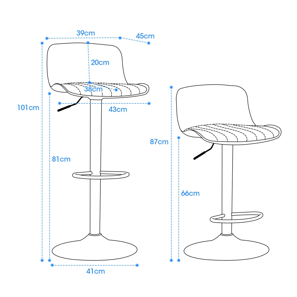 Sgabello da bar girevole con rotazione a 360 gradi schienale ergonomico e altezza regolabile in metallo imbottito grigio