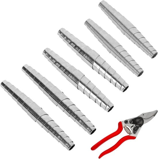 Set di 6 spirali in acciaio inox per cesoie, universale, 6 cm, 7 cm, 8 cm, per riparazione e potatura - 6 cm, 7 cm, 8 cm