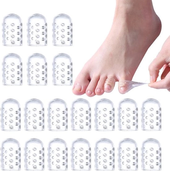 Protettori per la pelle dei bambini in silicone, 20 pezzi - Idraulici - Gel per la pelle dei bambini - Riduzione della frizione - Prevenzione delle vescicole - Translucido - Coperture per la pelle dei bambini