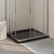 Piatto Doccia in ABS Rettangolare Nero 80x90 cm cod mxl 14998