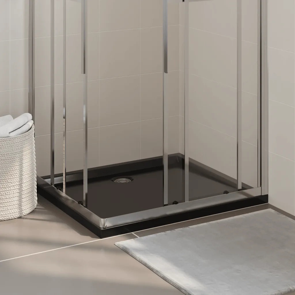 Piatto Doccia in ABS Rettangolare Nero 80x90 cm cod mxl 14998