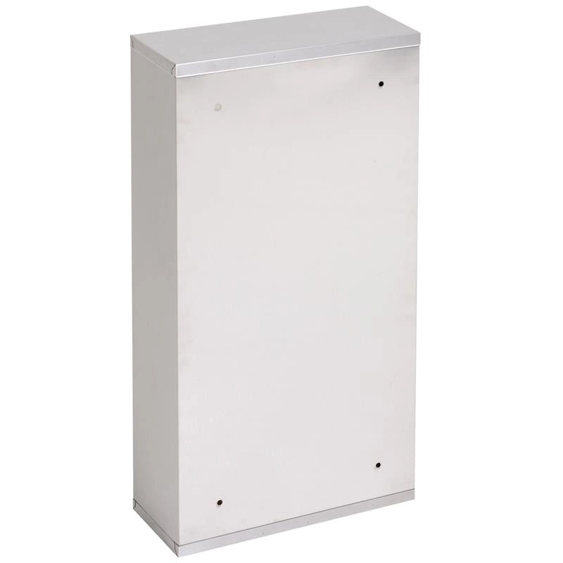 CASSETTA PORTA MEDICINALI CON 4 RIPIANI IN ACCIAIO  30X12X60 CM BIANCA