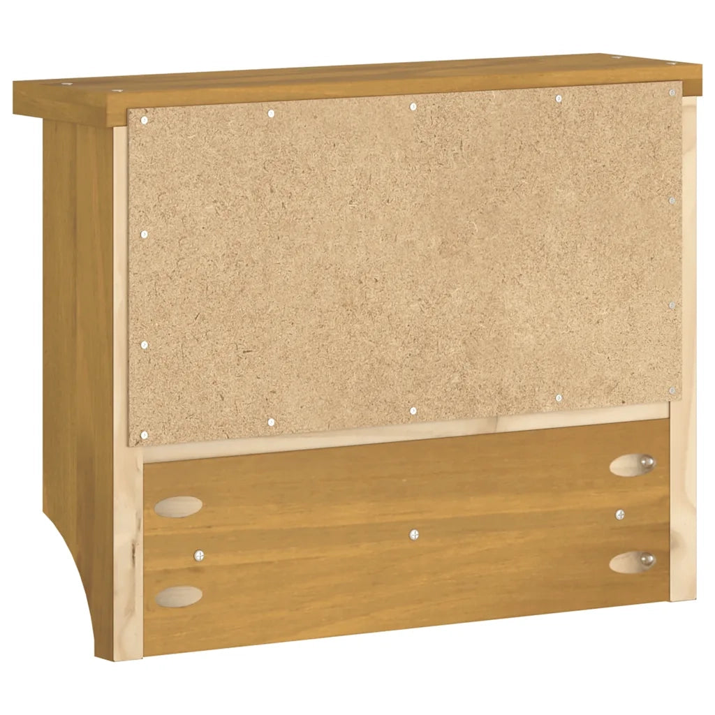 vidaXL Appendiabiti da Parete SANDNES 45x12x35 cm in Legno di Pino