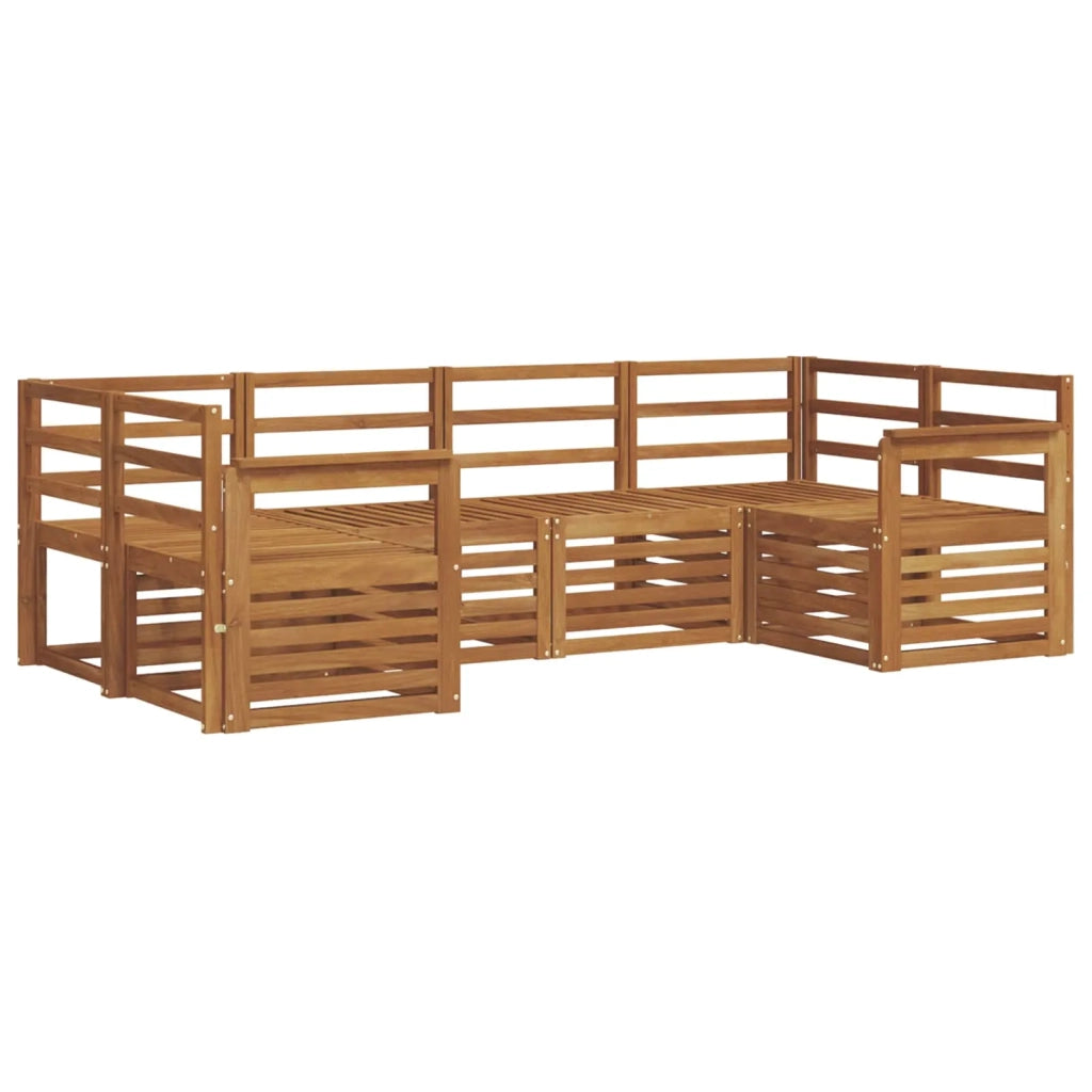 Set divani 6 pcs Naturale Legno di Acacia Massello 3375354