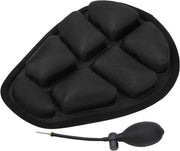 Cuscino per bicicletta - copertura gonfiabile del sellino con ammortizzazione - 1 pezzo - nero