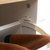 Scarpiera Salvaspazio 3 Cassetti 2 Ripiani 70x23,5x122 cm in Truciolato Bianco