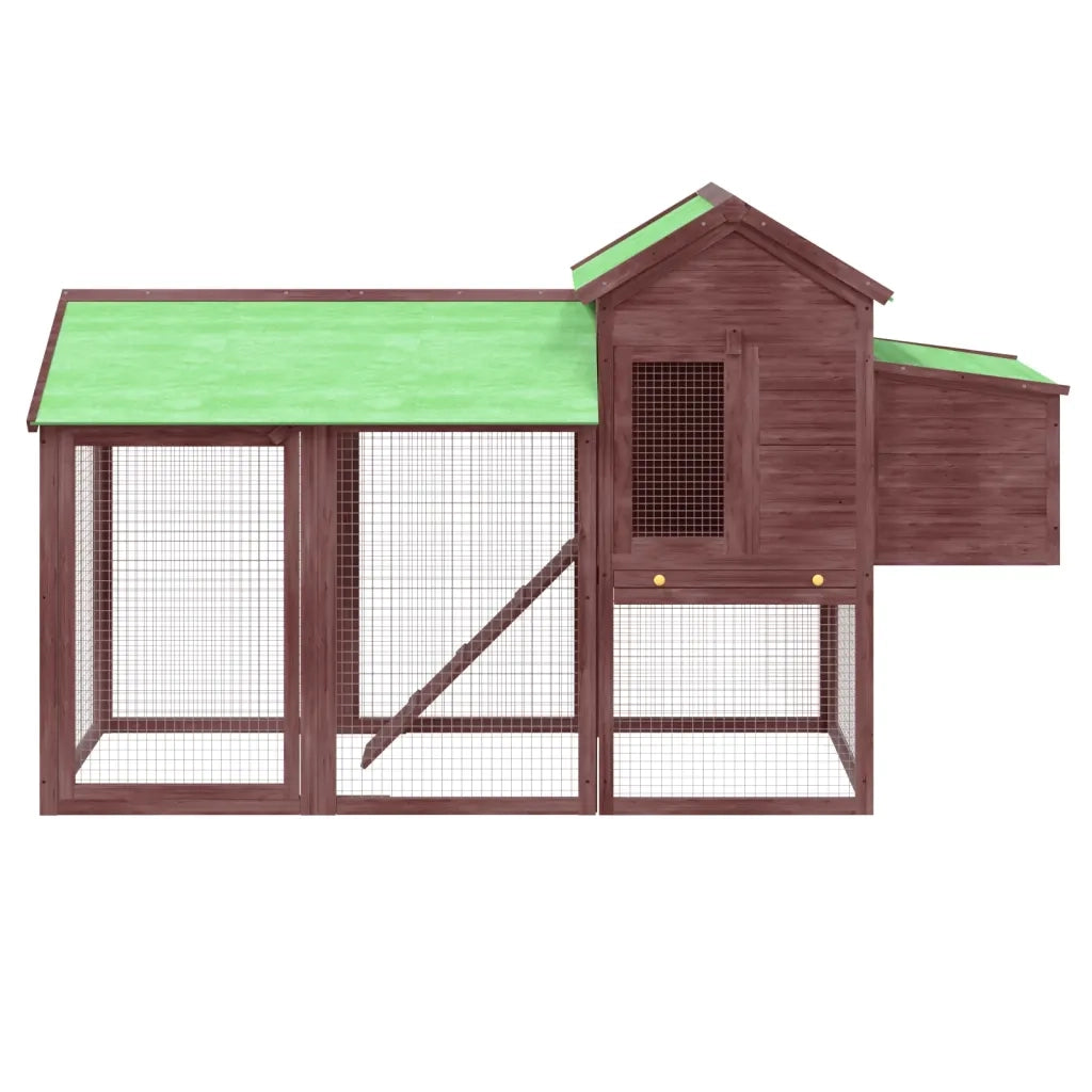 Pollaio Moka 193x65x117 cm in Legno Massello di Pinocod mxl 80227