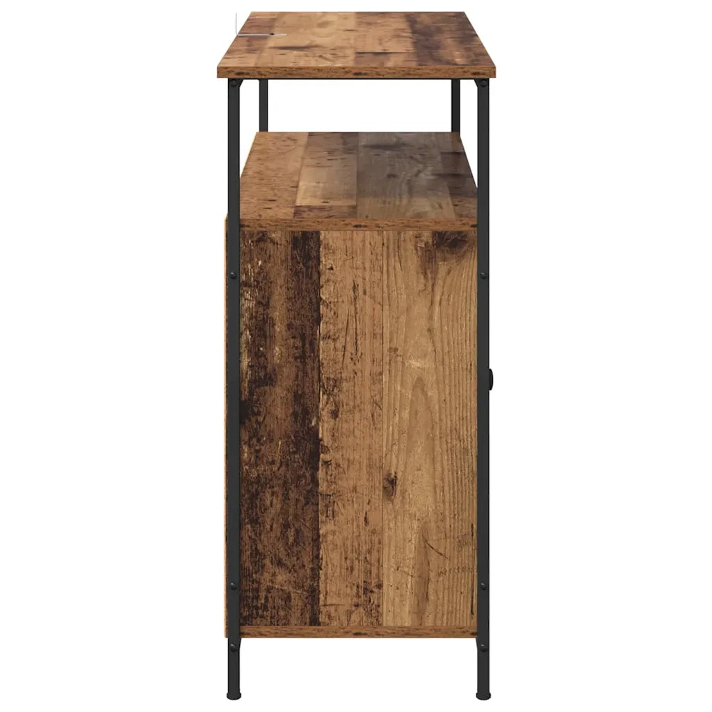 Credenza-Buffet-Armadio da cucina Legno vecchio 100 x 35 x 80 cm Legno multistrato 885355