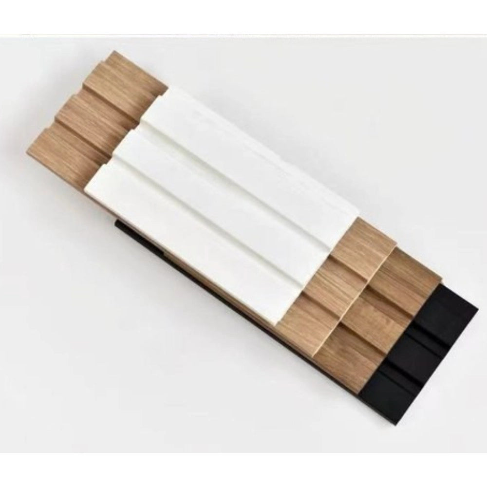 Trade Shop - Pannello Decorativo 3d Effetto Legno 122x290 Cm Doghe Verticali In Ps Moderno -