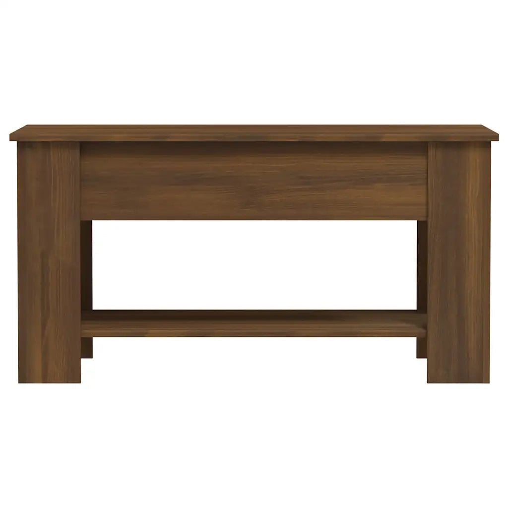 Tavolino Salotto Rovere Marrone 101x49x52 cm Legno Multistrato cod mxl 14166