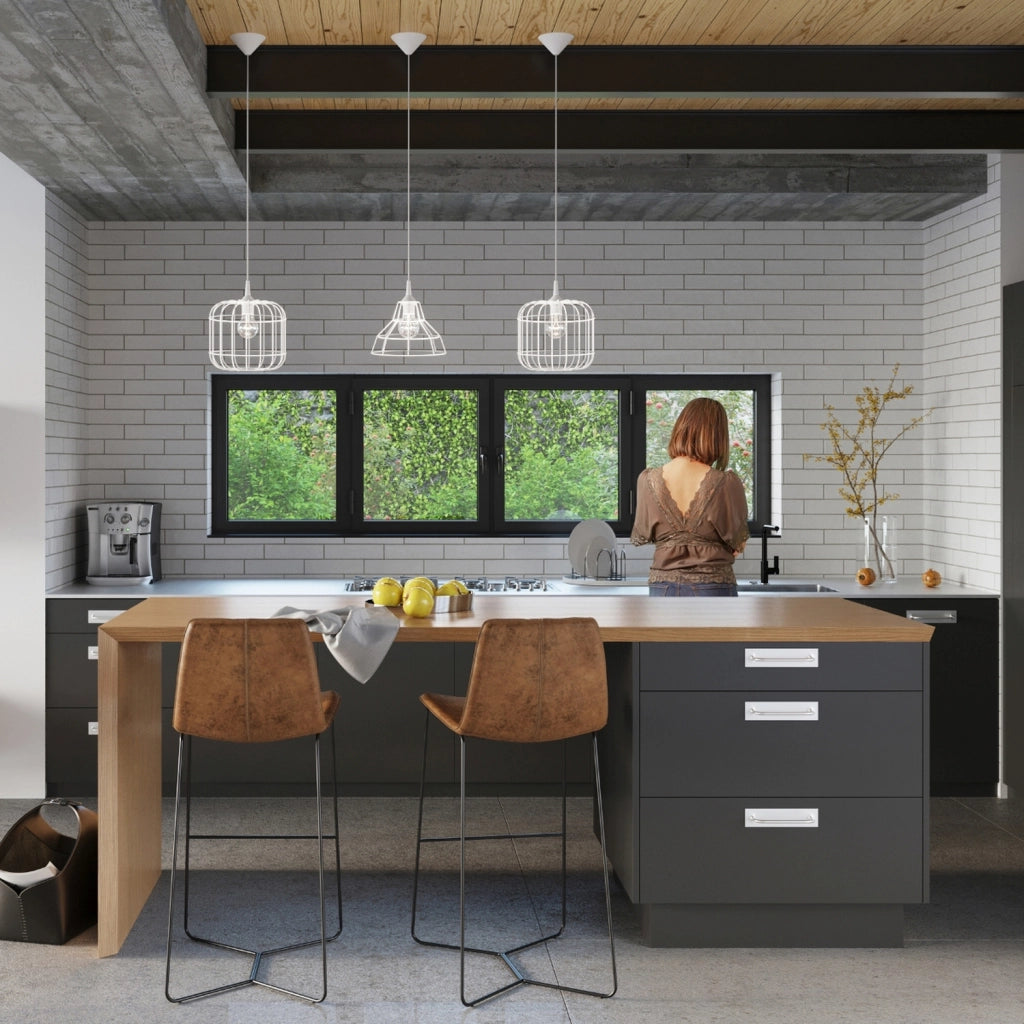 Lampada a sospensione Druida Pure Lume bianca metallo E27 25cm