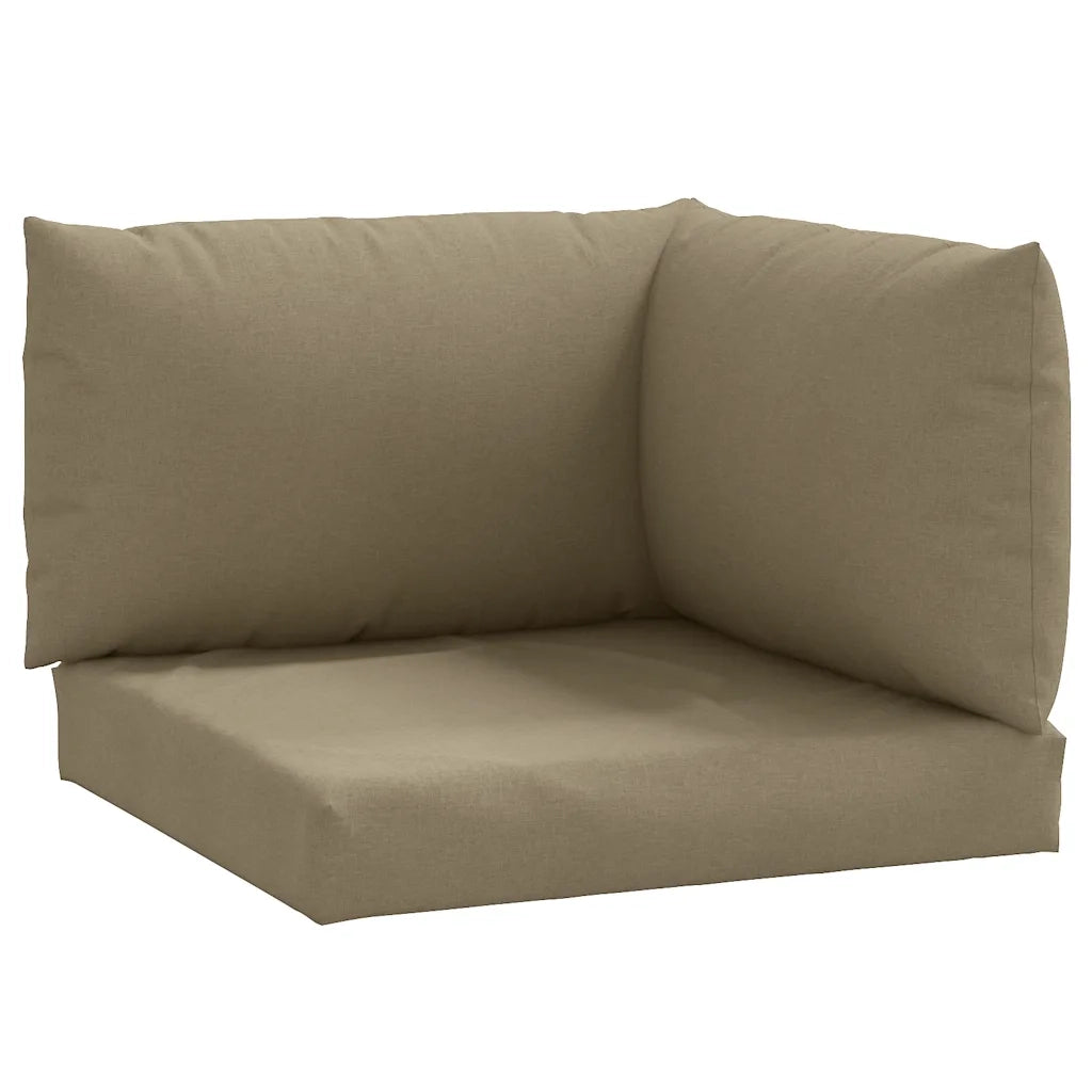 Cuscini per Pallet 3 pz Tortora Mélange in Tessuto 4002660