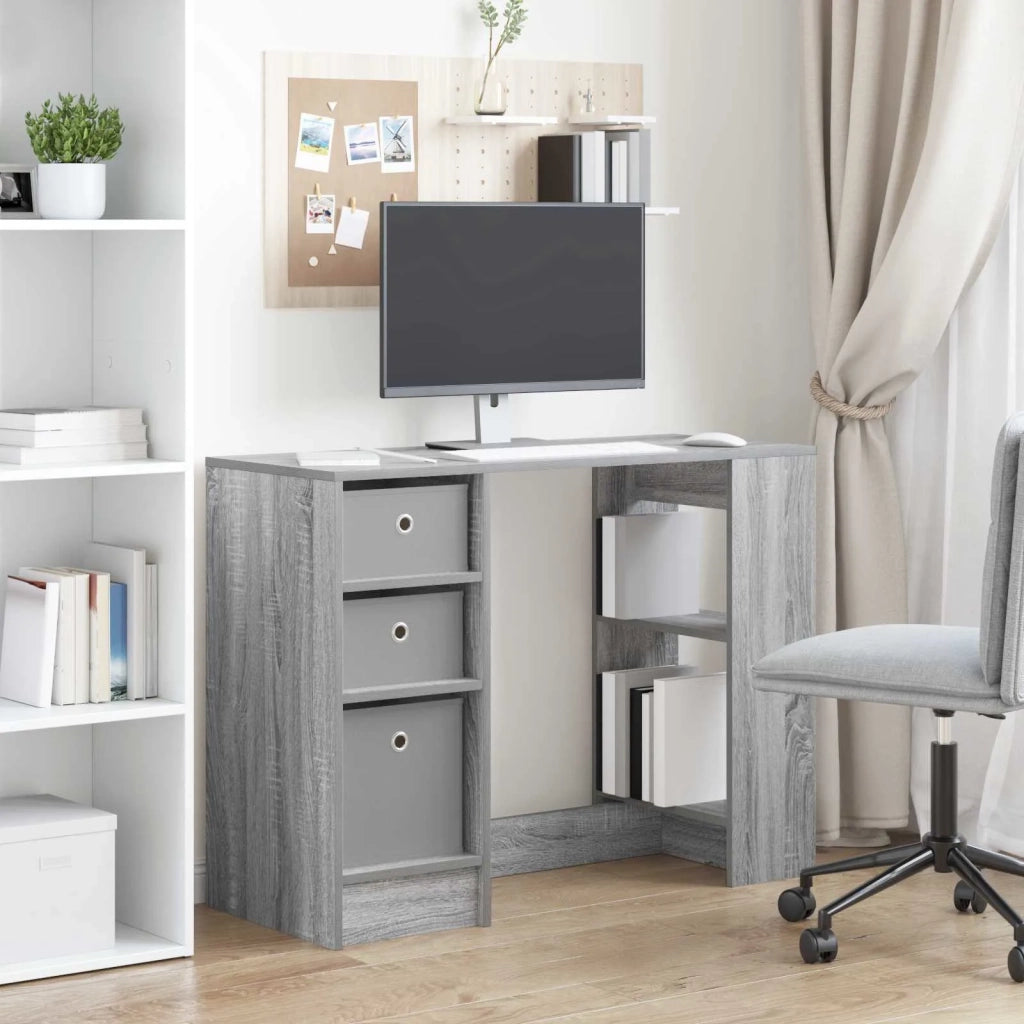Scrivania Grigio Sonoma 100 x 40 x 75 cm Legno multistrato 8000457