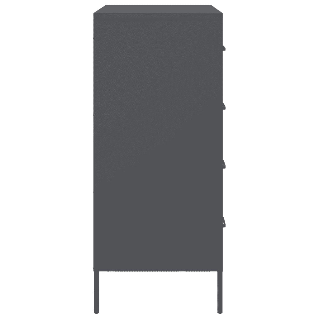 Credenza Antracite 68x39x89 cm in Acciaio 842984