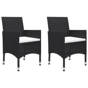 Set Mobili da Pranzo per Giardino 5 pz | Set Salotto da Giardino Nero