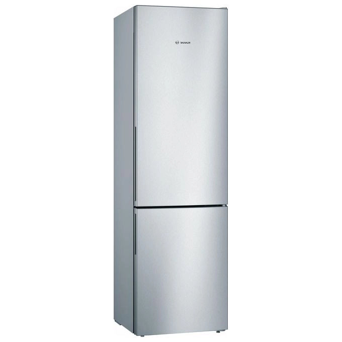 Bosch Serie 4 KGV39VLEAS Frigorifero combinato da libera installazione 201 x 60 cm Metal look Classe E