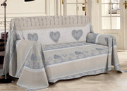 Telo Arredo Linea Pensieri Delicati Disegno Chiave D'Amore - Matrimoniale - Beige