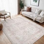 Tappeto Vintage per Soggiorno e Camera da Letto, Lavabile, 140x200cm, Antiscivolo