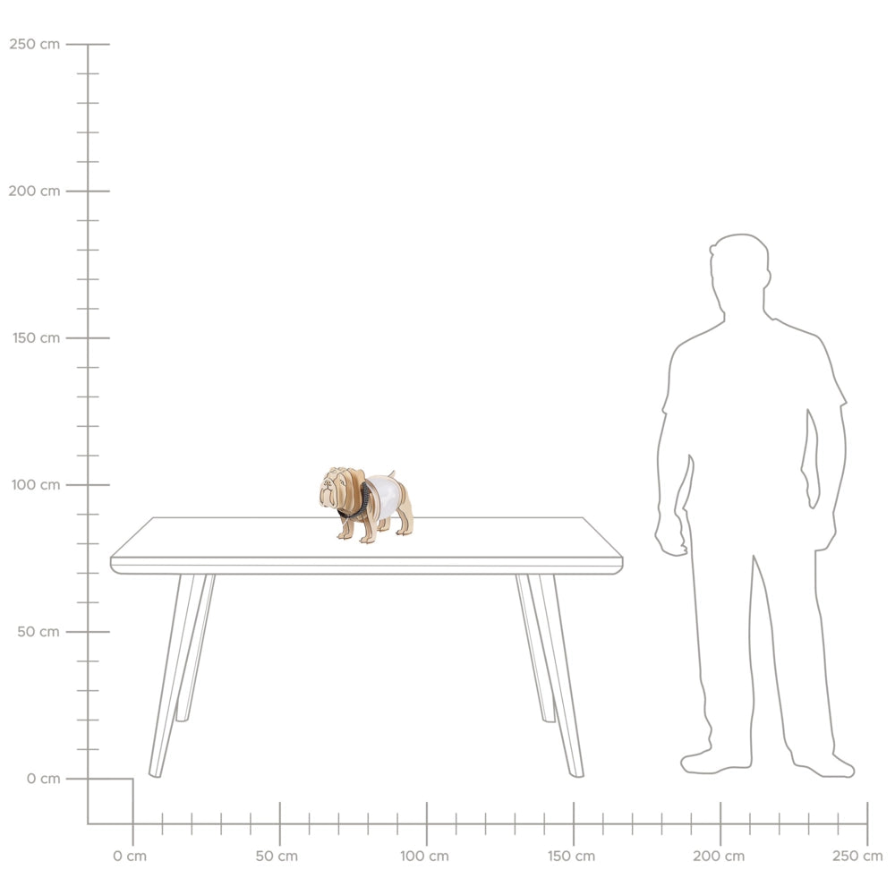 Lampada da tavolo in legno chiaro a forma di cane con luce accessorio decorativo per camera da letto ufficio