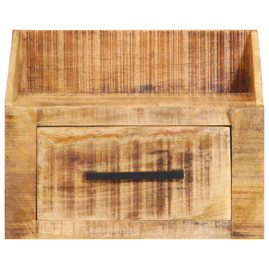 Mobiletto da notte 40x30x30 cm Legno massello di mango rustico